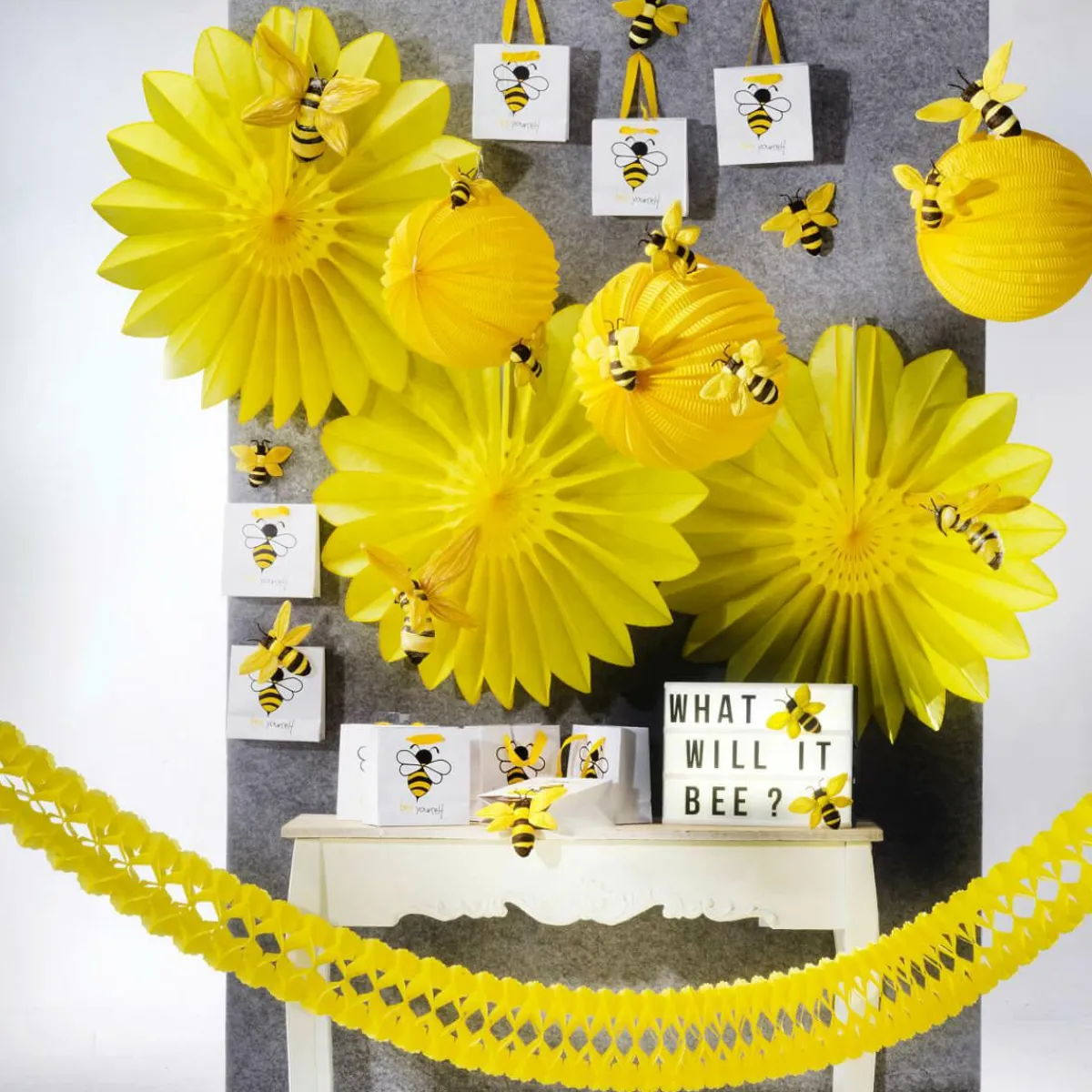 Decoración Temática>DecoWoerner Abanicos Decorativos Ø 67 Cm amarillo
