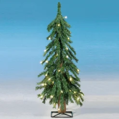 Árboles De Navidad Artificiales>DecoWoerner Abeto Artificial Con LED 60 Cm verde