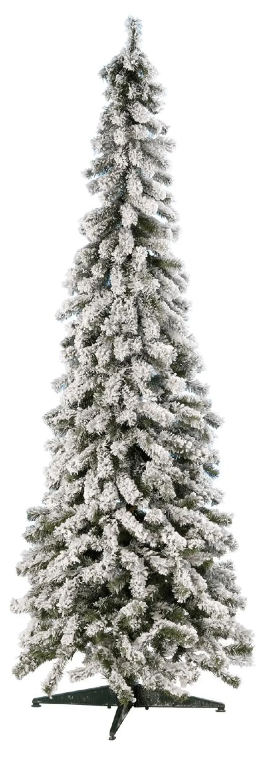Decoración De Invierno|Árboles De Navidad Artificiales>DecoWoerner Abeto Artificial, Estrecho, Cubierto De Nieve 240 Cm blanco