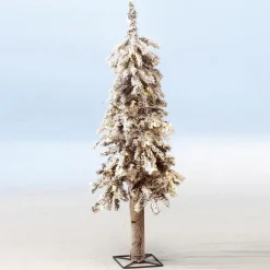 Árboles De Mesa Y Ramas De Abeto|Árboles De Navidad Artificiales>DecoWoerner Abeto Artificial Nevado Con LED 60 Cm blanco