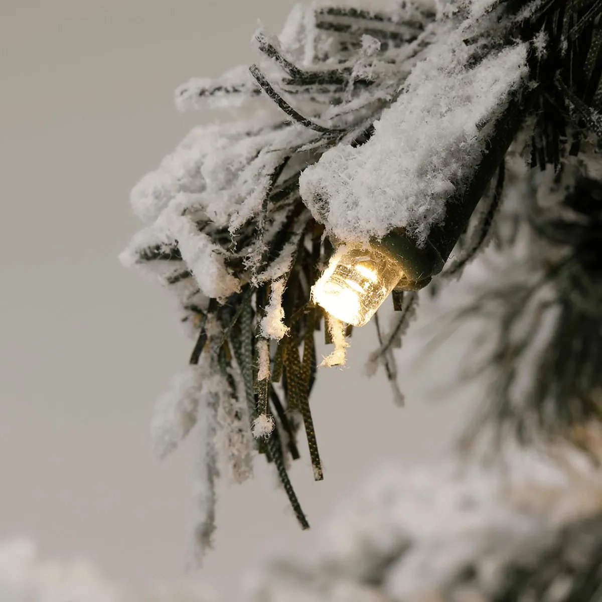 Árboles De Mesa Y Ramas De Abeto|Árboles De Navidad Artificiales>DecoWoerner Abeto Artificial Nevado Con LED 60 Cm blanco