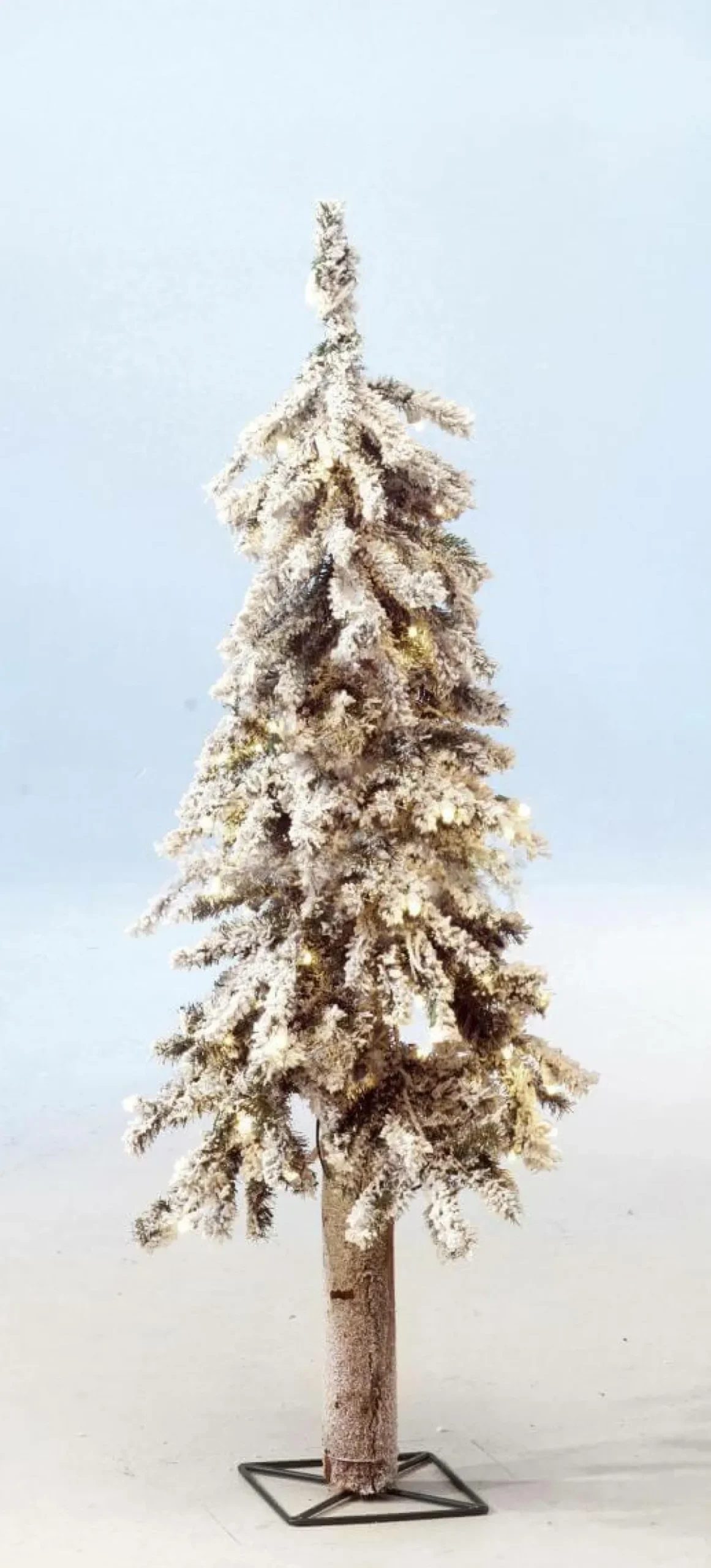 Árboles De Mesa Y Ramas De Abeto|Árboles De Navidad Artificiales>DecoWoerner Abeto Artificial Nevado Con LED 60 Cm blanco