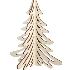 Decoración Natural|Figuras De Navidad>DecoWoerner Abeto De Madera, 60 Cm De Altura marrón