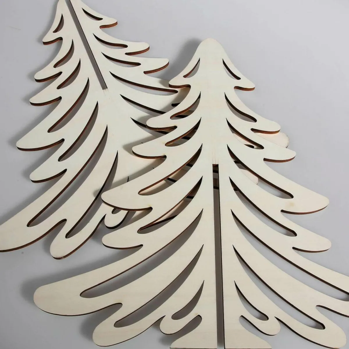 Decoración Natural|Figuras De Navidad>DecoWoerner Abeto De Madera, 60 Cm De Altura marrón