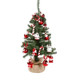 Árboles De Mesa Y Ramas De Abeto>DecoWoerner Abeto Decorativo De 75 Cm Con Figuras verde