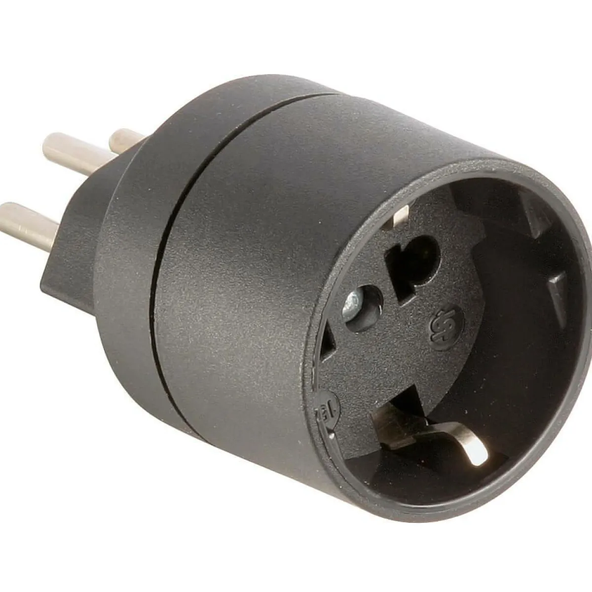 Luz Decorativa|Luces De Navidad>DecoWoerner Adaptador Para Enchufe Suizo negro