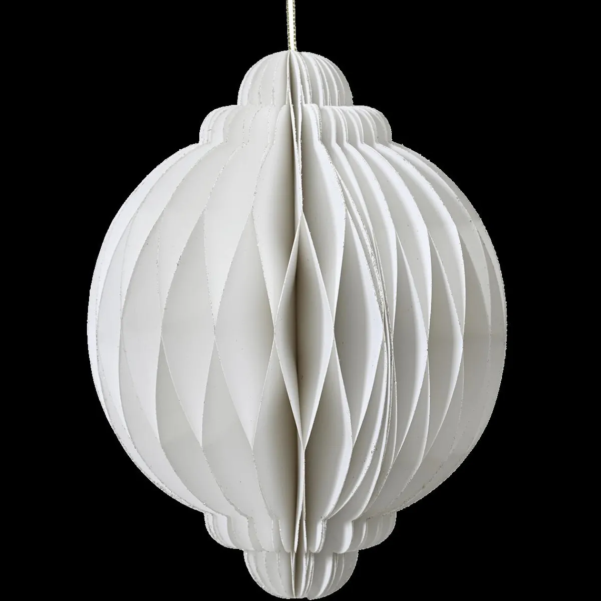 Decoración Temática|Figuras De Navidad>DecoWoerner Adorno Colgante De Papel Nido De Abeja Deluxe Redondo 6 Cm Ø blanco