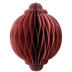 Decoración Temática|Figuras De Navidad>DecoWoerner Adorno Colgante De Papel Nido De Abeja Deluxe Redondo 15 Cm Ø rojo