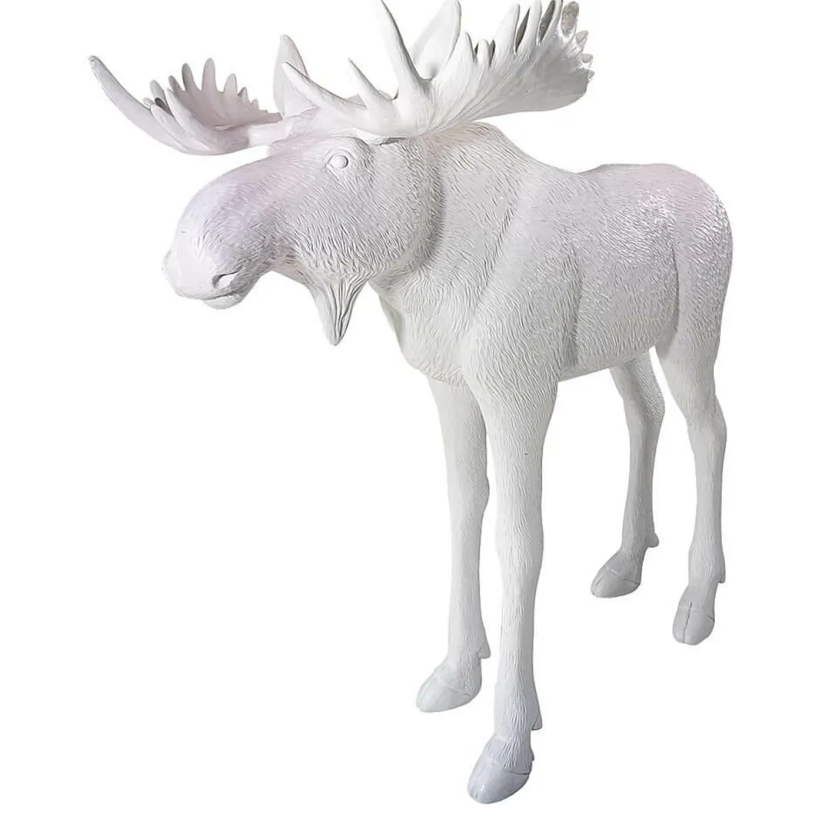 Decoración De Animales|Decoración Navideña Xxl>DecoWoerner Alce Decorativo Altura 210 Cm, blanco