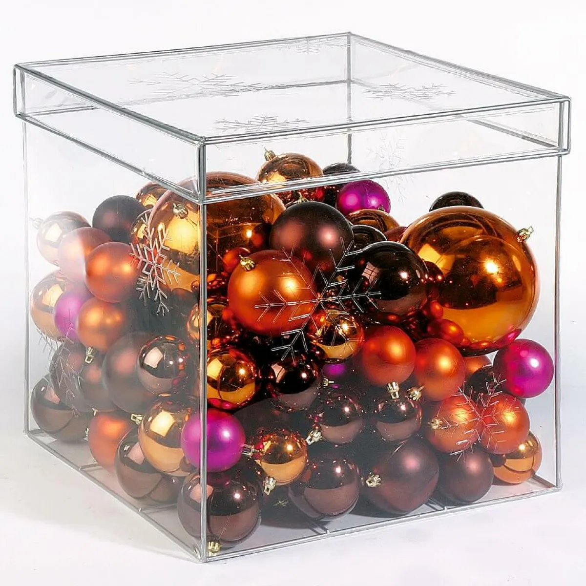Bolas De Navidad>DecoWoerner Alfombra, Bolas De Plástico De Navidad, 6 Cm Ø - 24 Piezas rosa