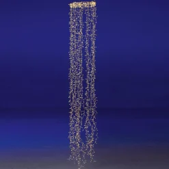 Luces De Navidad>DecoWoerner Anillo De Luces De Alambre "Fuegos Artificiales", Longitud 185 Cm, Ø 30 Cm plata