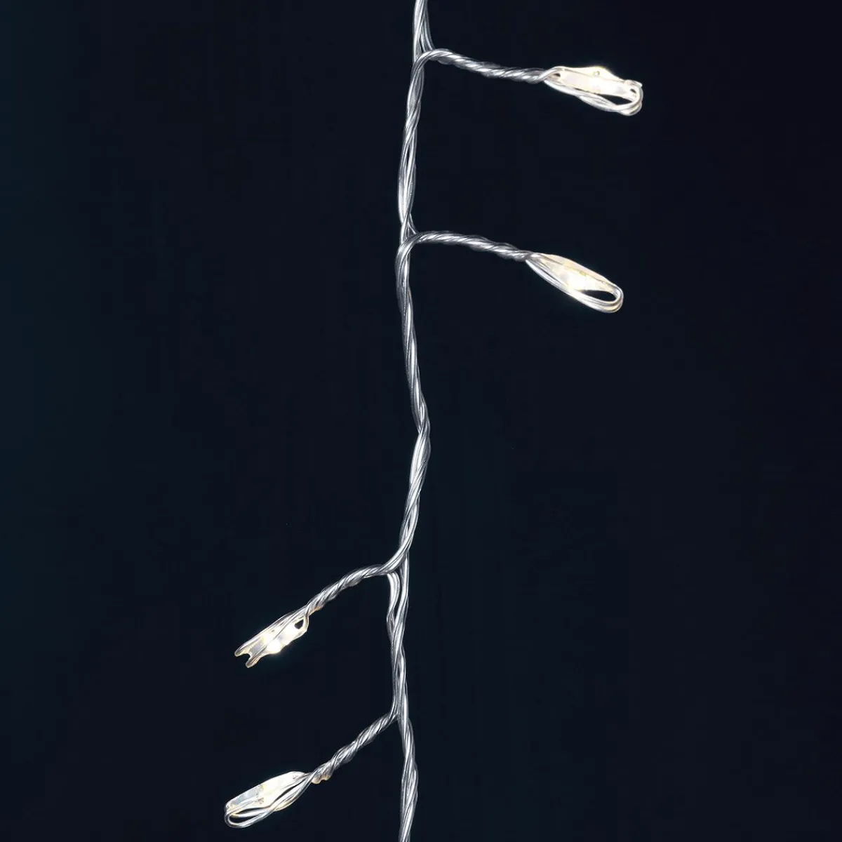 Luces De Navidad>DecoWoerner Anillo De Luces De Alambre "Fuegos Artificiales", Longitud 185 Cm, Ø 30 Cm plata