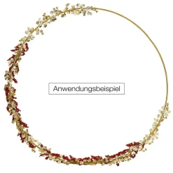 Ayudas Y Herramientas De Decoración|Decoración Temática>DecoWoerner Anillo Decorativo De Metal, Ø 200 Cm oro