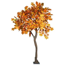 Decoración De Otoño|Árboles Artificiales>DecoWoerner Arce Artificial árbol De Otoño -amarillo, 270 Cm naranja