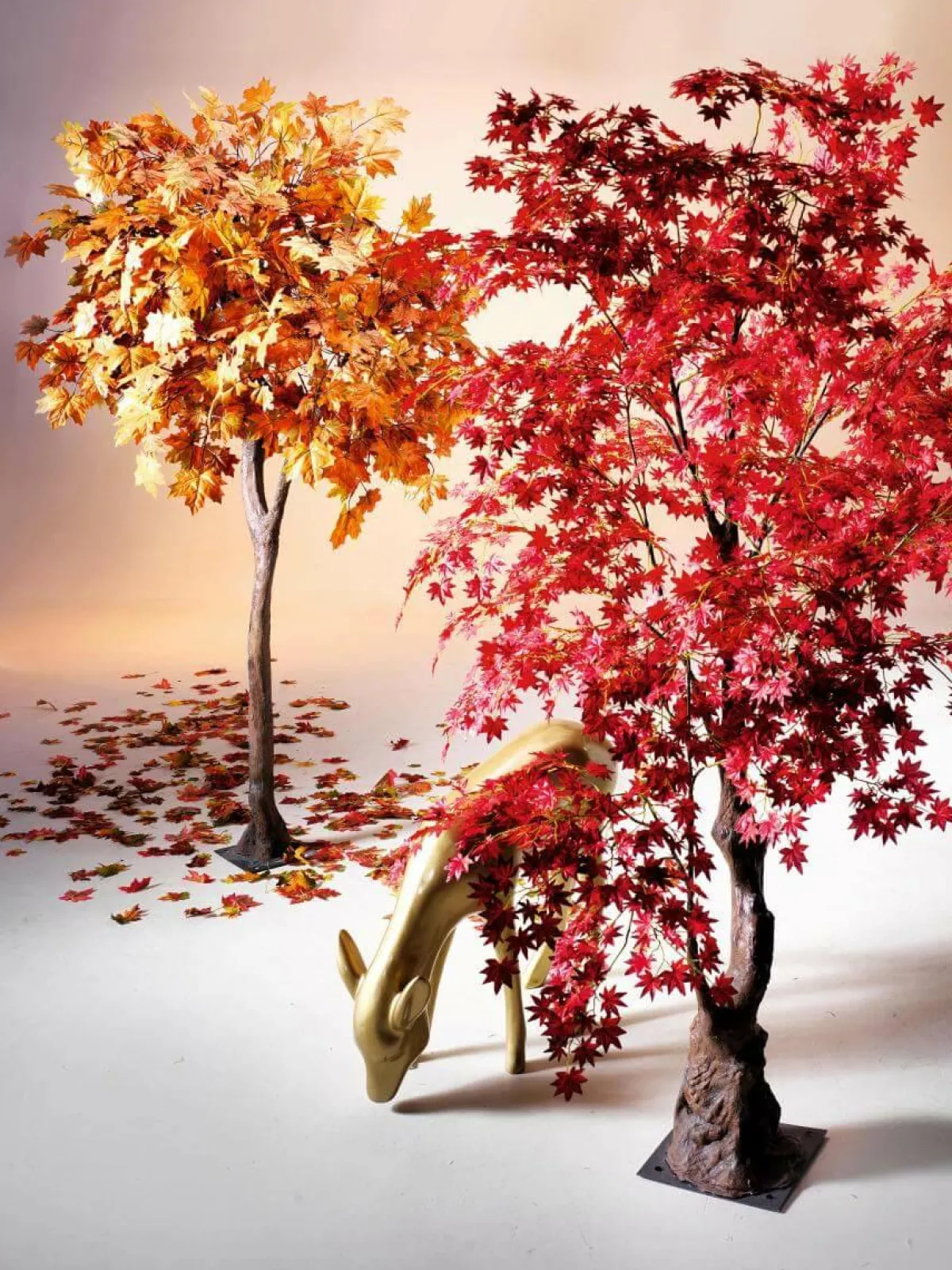Decoración De Otoño|Árboles Artificiales>DecoWoerner Arce Artificial árbol De Otoño -amarillo, 270 Cm naranja