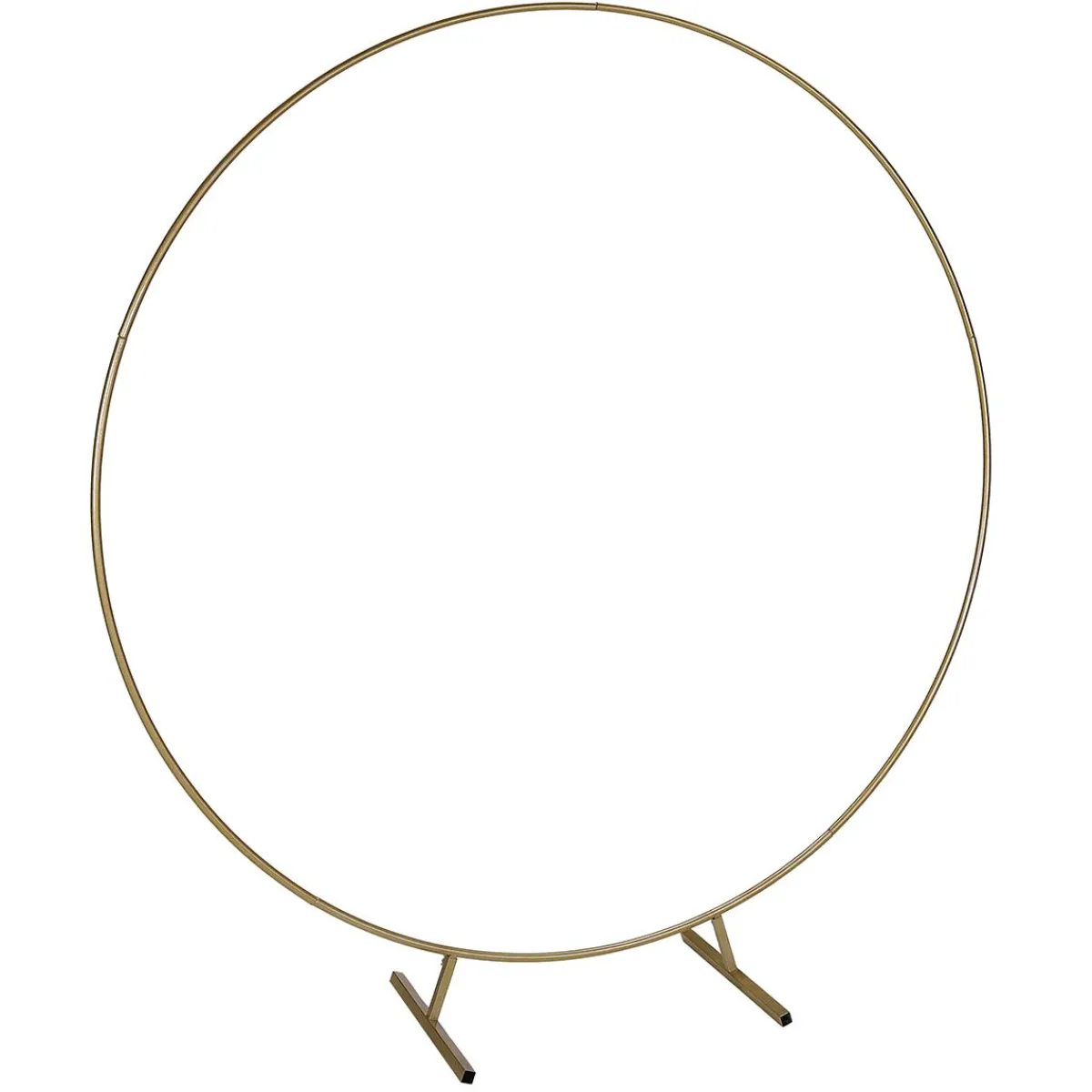 Ayudas Y Herramientas De Decoración|Decoración Temática>DecoWoerner Arco De Boda Dorado Redondo Arco De Metal 200 Cm oro