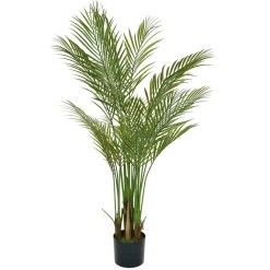 Árboles Artificiales|Plantas Artificiales Ignífugas>DecoWoerner Areca Artificial En Maceta Ignífuga 150 Cm verde