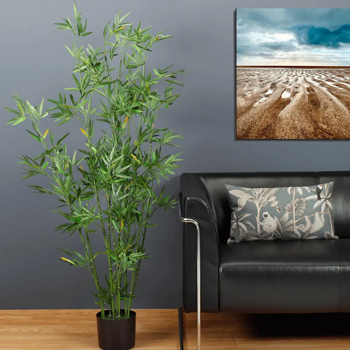 Plantas Verdes|Plantas De Interior>DecoWoerner Bambú Artificial En Maceta, 150 Cm verde