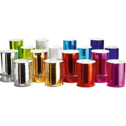 Cintas De Regalo>DecoWoerner Banda Metálica Brillante, Anchura 31 Mm, Color Claro azul