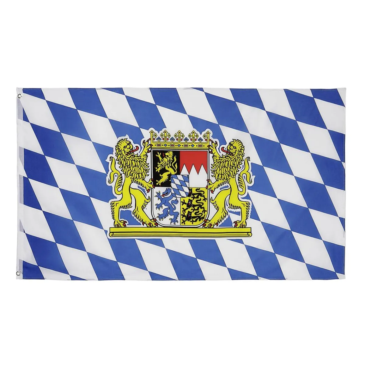 Decoración Temática>DecoWoerner Bandera De Tela Baviera Con Ojales 90 X 150 Cm azul