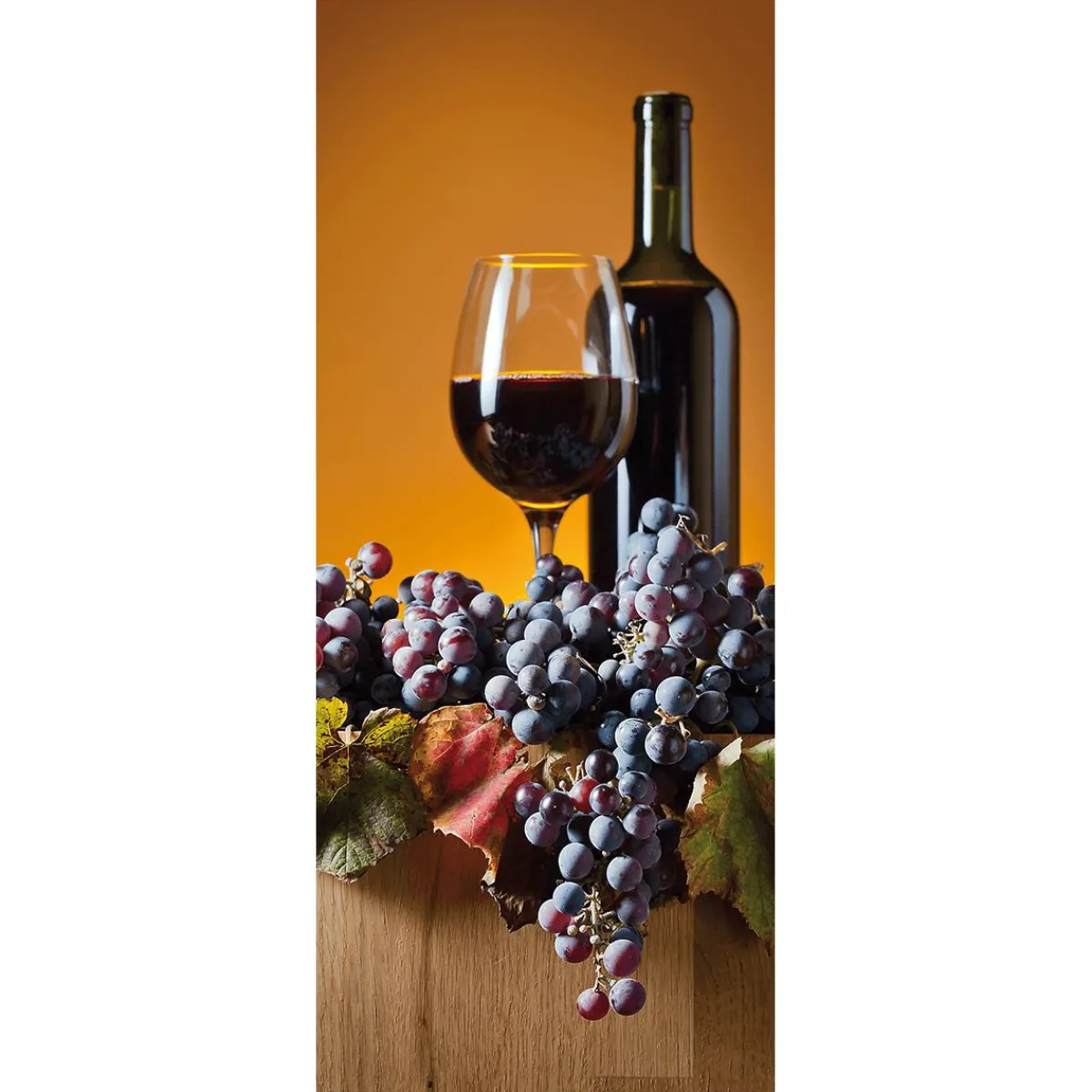 Decoración De Otoño|Pancartas De Otoño>DecoWoerner Bandera De Tela Ignífuga "Botella De Vino Roja Con Copa De Vino" De Tela De Bandera 75 X 180 Cm azul