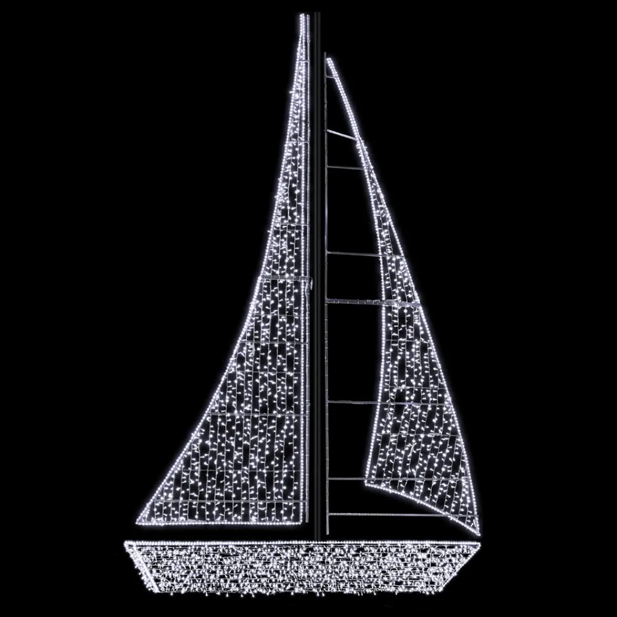 Luz Decorativa|Decoración De Verano>DecoWoerner Barco Para Exterior LED Blanco Frío 600 X 400 X 75 Cm plata