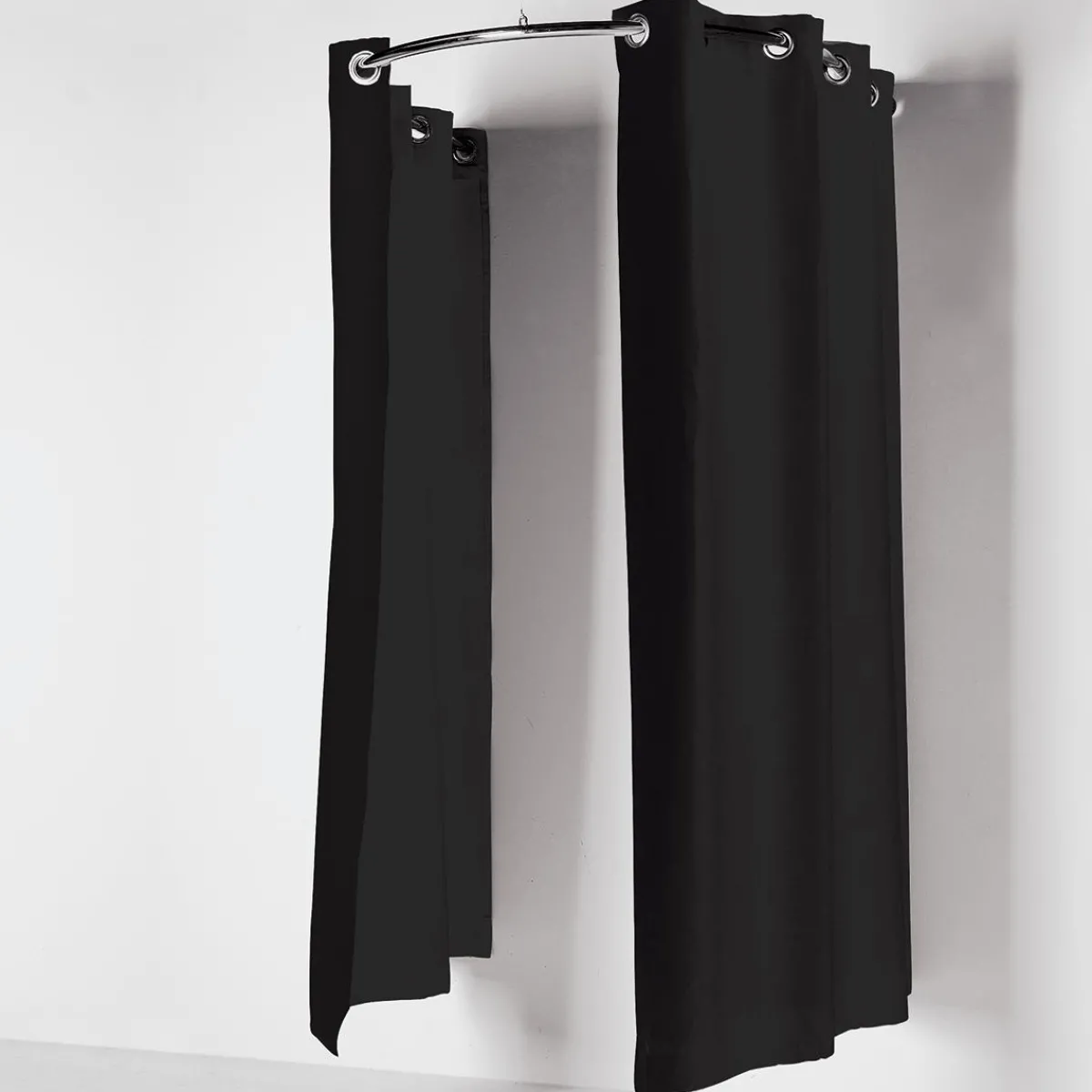 Probadores Y Cortinas>DecoWoerner Barra De Probador Semicircular plata
