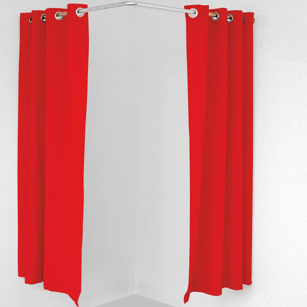Probadores Y Cortinas>DecoWoerner Barra Para Probador De Esquina plata