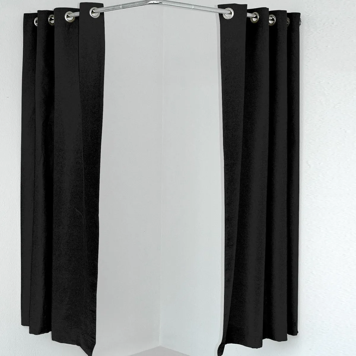 Probadores Y Cortinas>DecoWoerner Barra Para Probador De Esquina plata