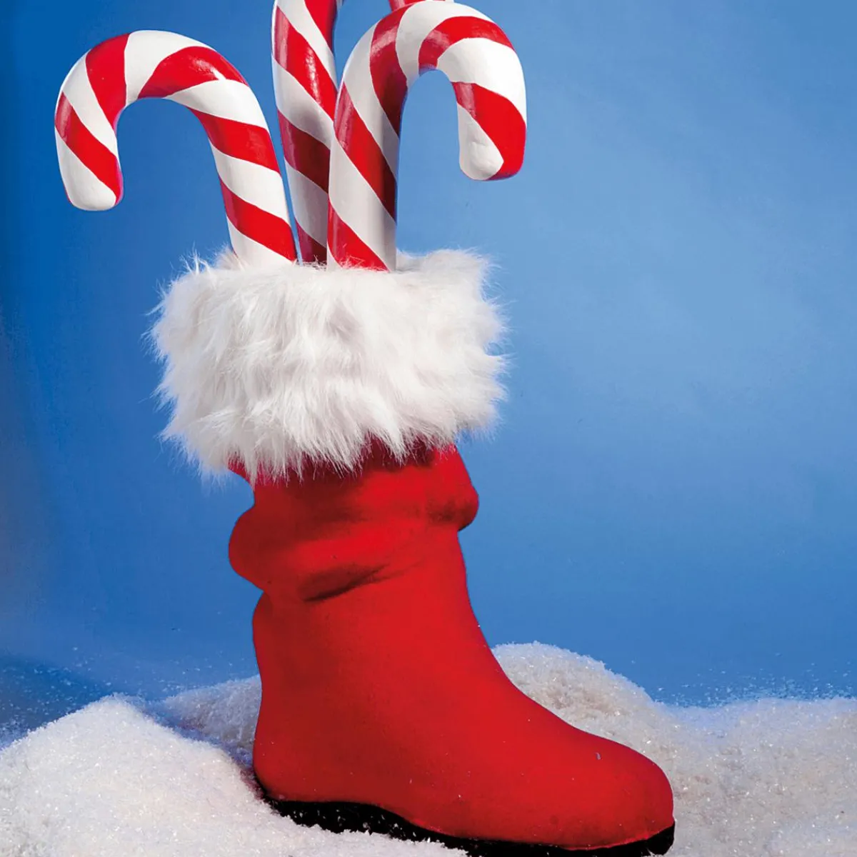Chupetes Xxl|Figuras De Navidad>DecoWoerner Bastón De Azúcar XXL Alimento De Imitación 60 Cm rojo