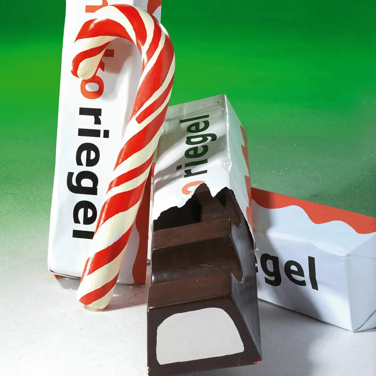 Chupetes Xxl|Figuras De Navidad>DecoWoerner Bastón De Azúcar XXL Alimento De Imitación 60 Cm rojo