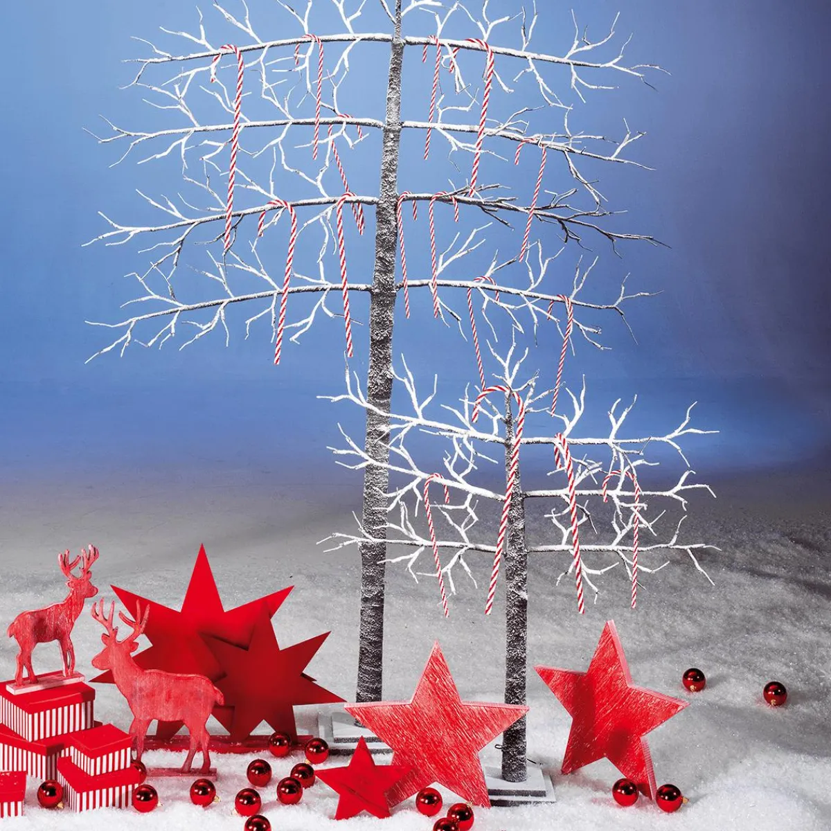 Chupetes Xxl|Figuras De Navidad>DecoWoerner Bastones De Azúcar XXL Alimento De Imitación 5 Piezas 50 Cm rojo
