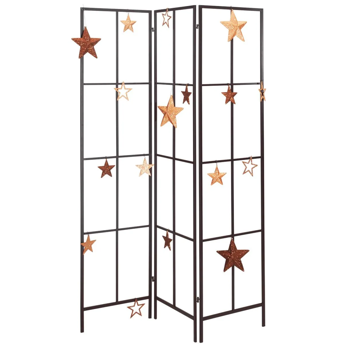Expositores Para Tiendas>DecoWoerner Biombo De Metal Altura 160 Cm negro