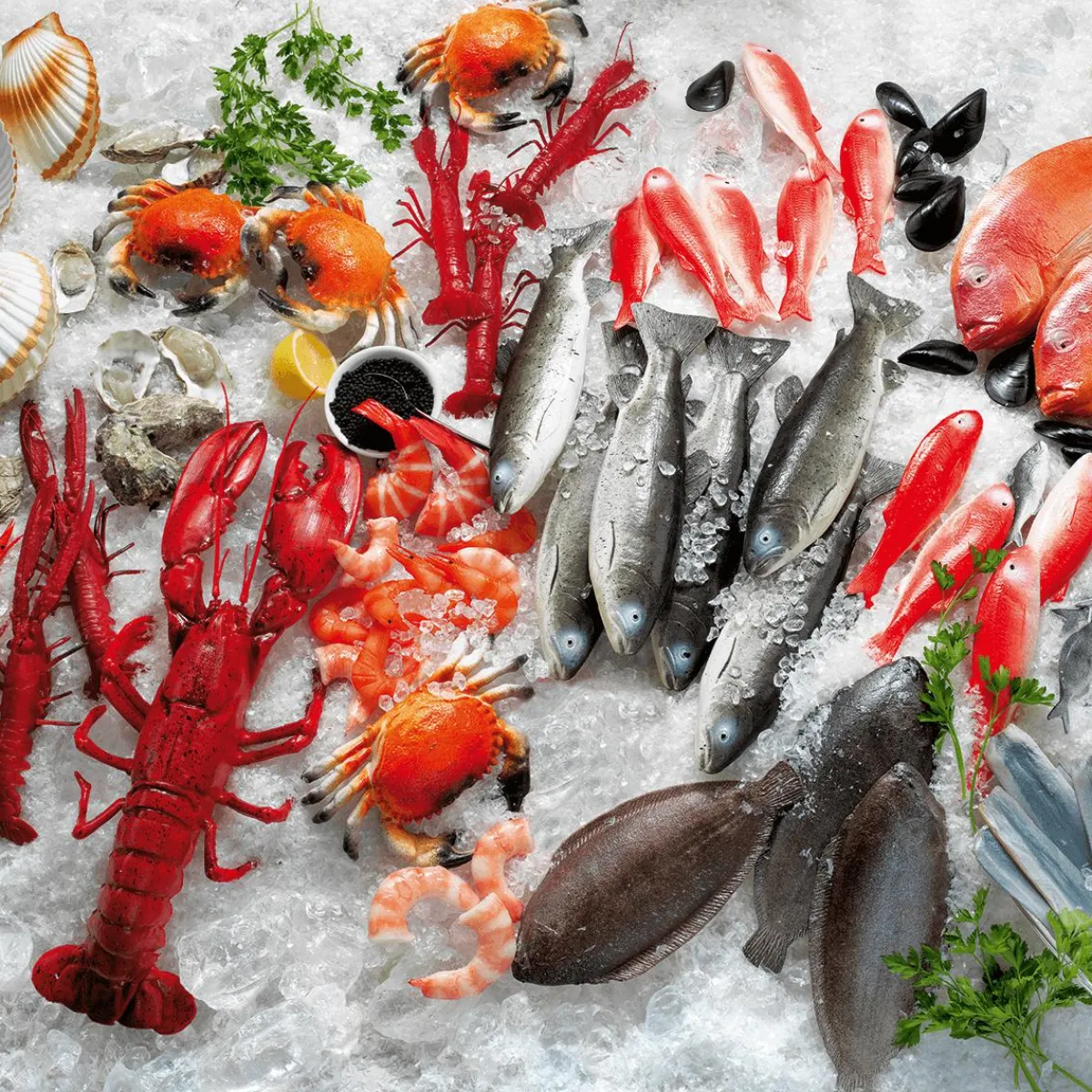 Pescados Y Mariscos>DecoWoerner Bogavante Alimento De Imitación rojo