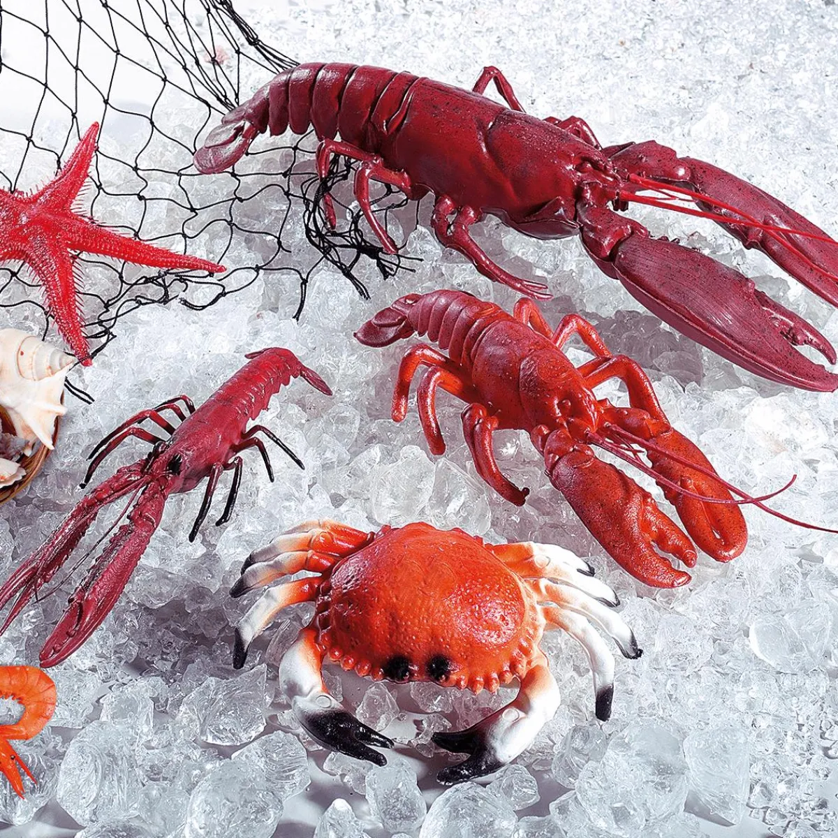 Pescados Y Mariscos>DecoWoerner Bogavante Alimento De Imitación rojo
