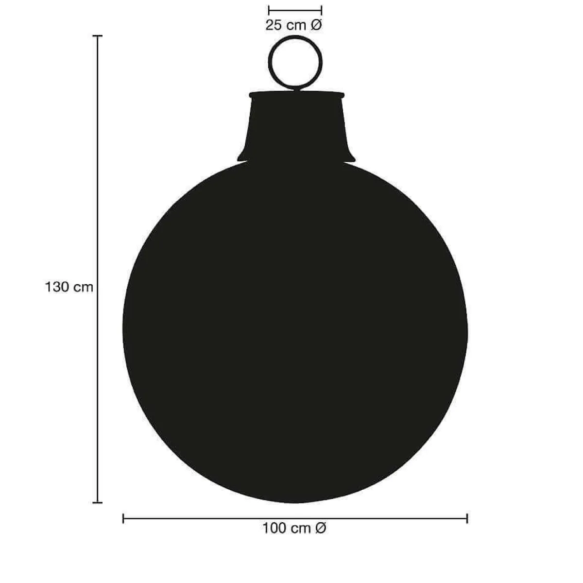 Decoración Navideña Xxl>DecoWoerner Bola De Navidad 100 Cm, Colores Personalizados