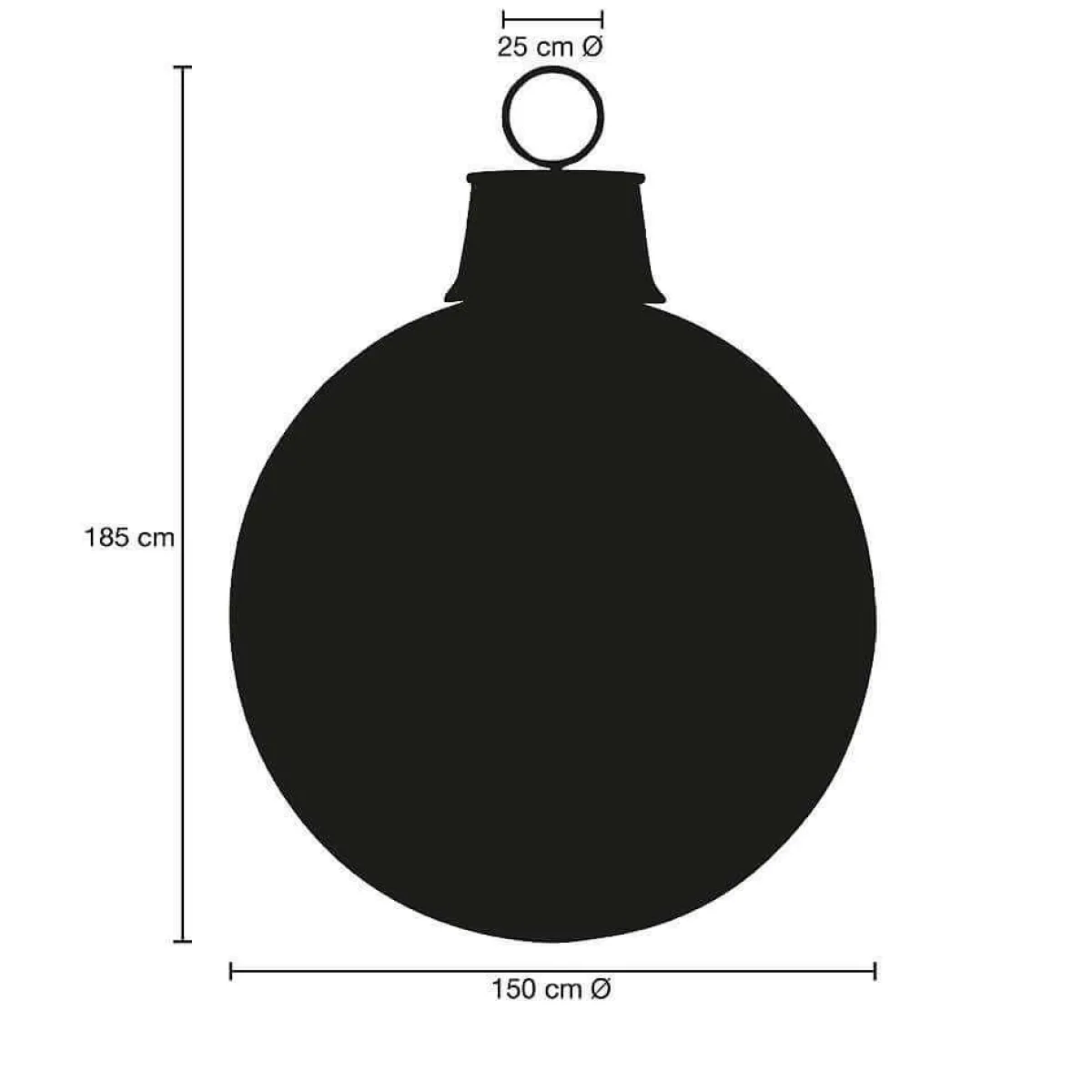 Bolas De Navidad>DecoWoerner Bola De Navidad 150 Cm, Colores Personalizados