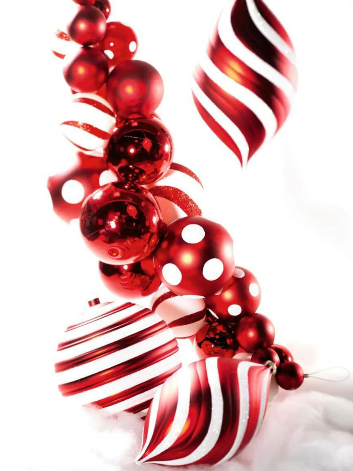 Bolas De Navidad>DecoWoerner Bola De Navidad, 20 Cm Con Rayas multicolor