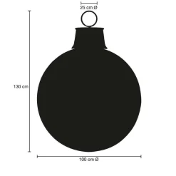 Decoración Navideña Xxl>DecoWoerner Bola De Navidad, Color , Ø 100 Cm rojo