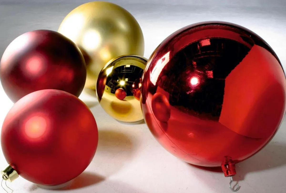 Decoración Navideña Xxl|Bolas De Navidad>DecoWoerner Bola De Navidad XXL Brillante, 50 Cm oro