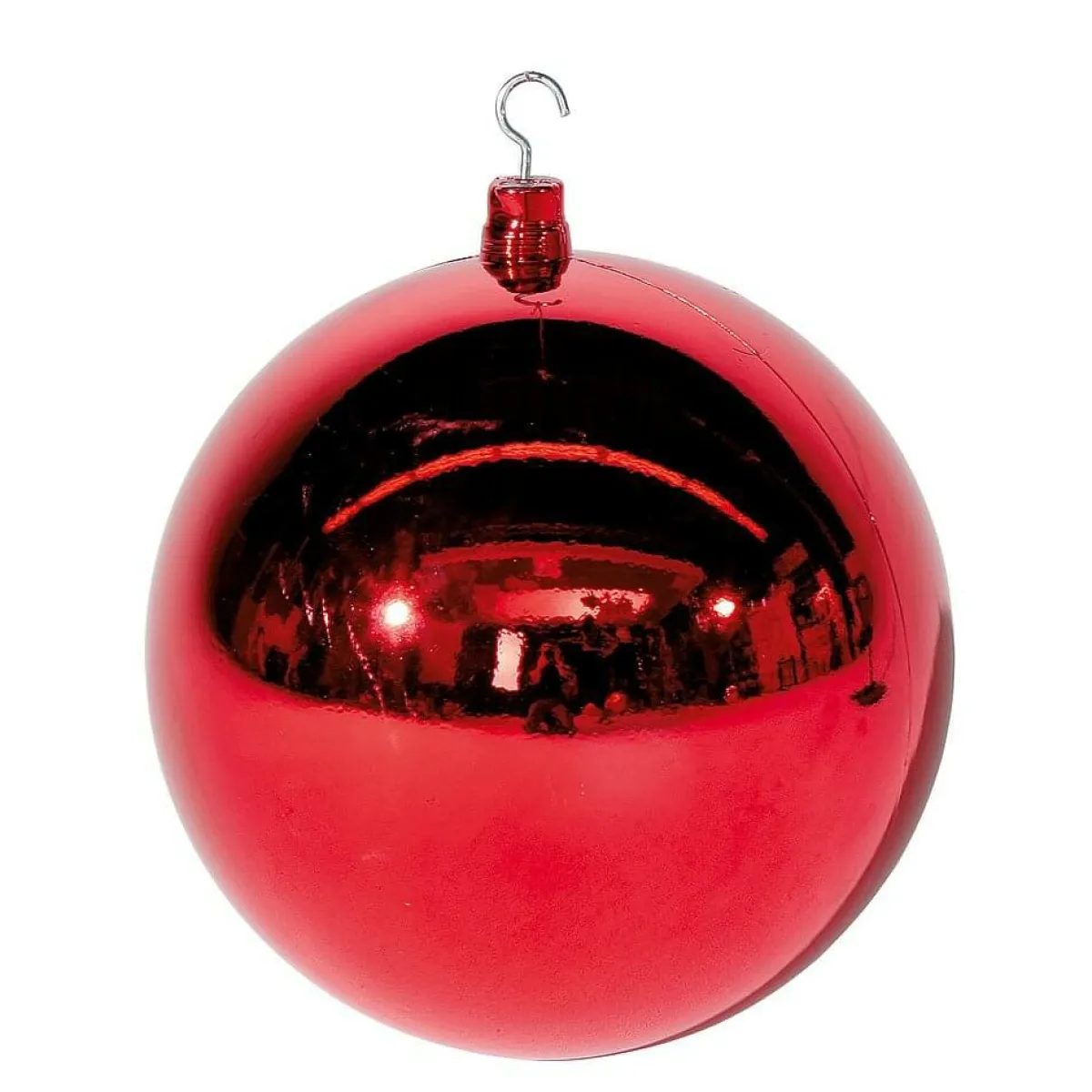 Decoración Navideña Xxl|Bolas De Navidad>DecoWoerner Bola De Navidad XXL Roja Brillante, 40 Cm rojo