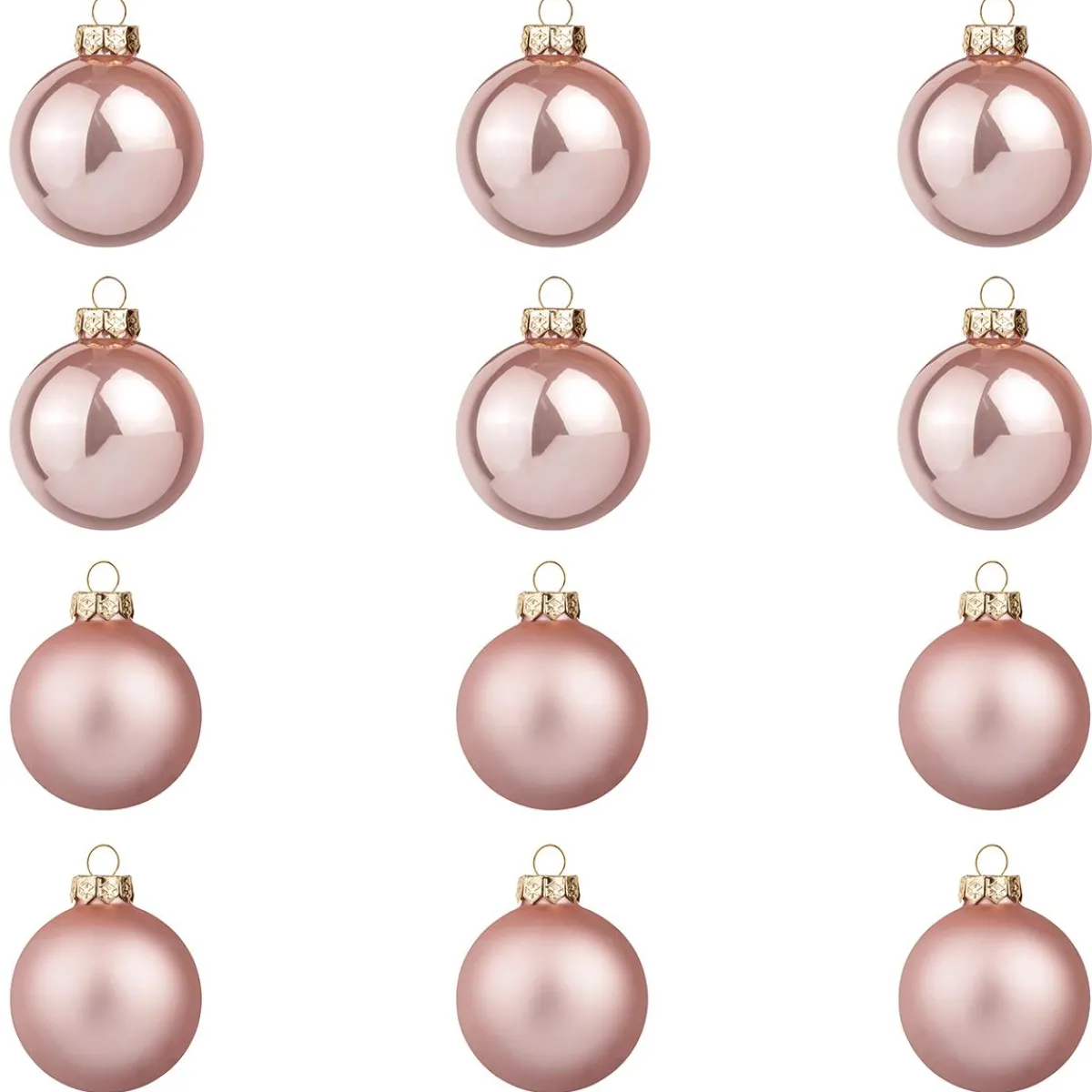 Bolas De Navidad>DecoWoerner Bolas De Cristal Altrosé 6 Cm Ø - 24 Piezas rosa