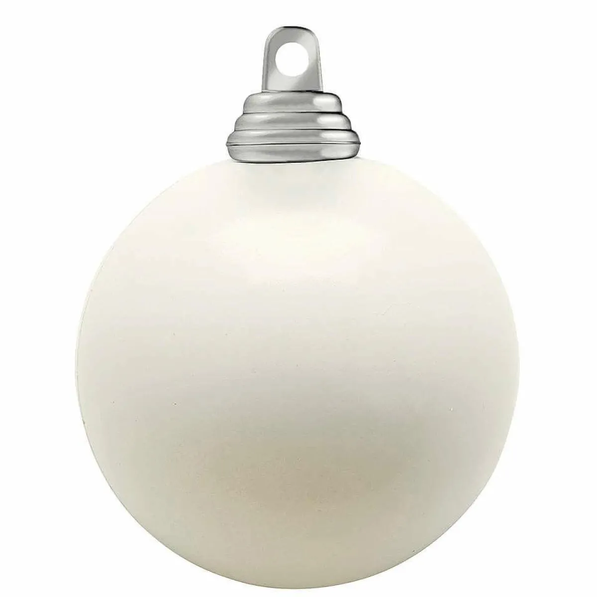 Bolas De Navidad>DecoWoerner Bolas De Navidad Blancas Y Brillantes De Plástico Ignífugo De 6 Cm De Diámetro - 24 Unidades. blanco