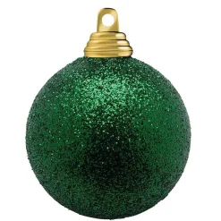 Bolas De Navidad>DecoWoerner Bolas De Navidad Con Purpurina En Plástico Abeto, 6 Cm Ø - 6 Piezas verde