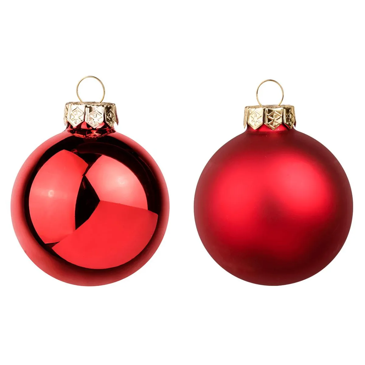 Bolas De Navidad>DecoWoerner Bolas De Navidad De Cristal 6 Cm Ø - 24 Piezas rojo