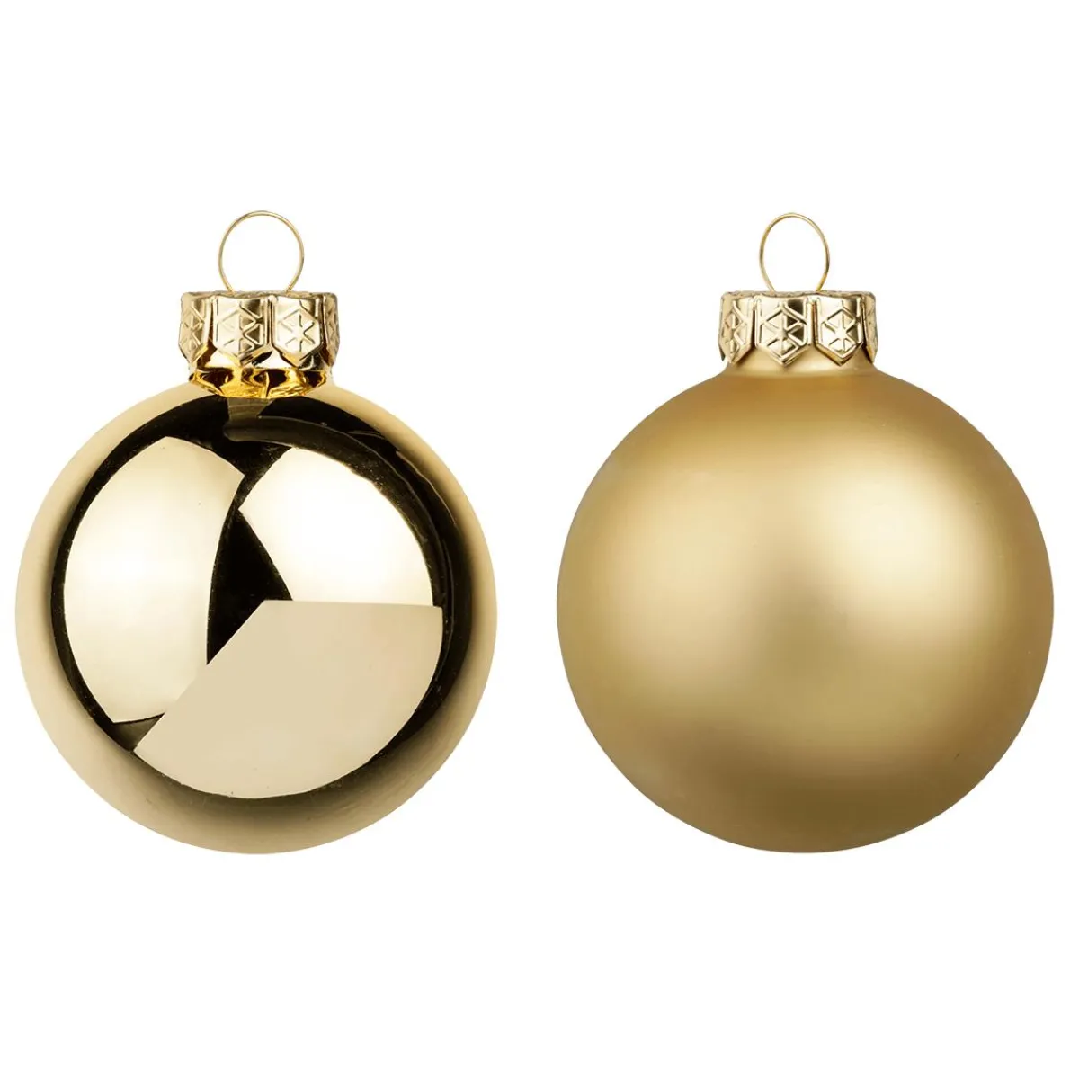 Bolas De Navidad>DecoWoerner Bolas De Navidad De Cristal Dorado 6 Cm Ø - 24 Piezas oro