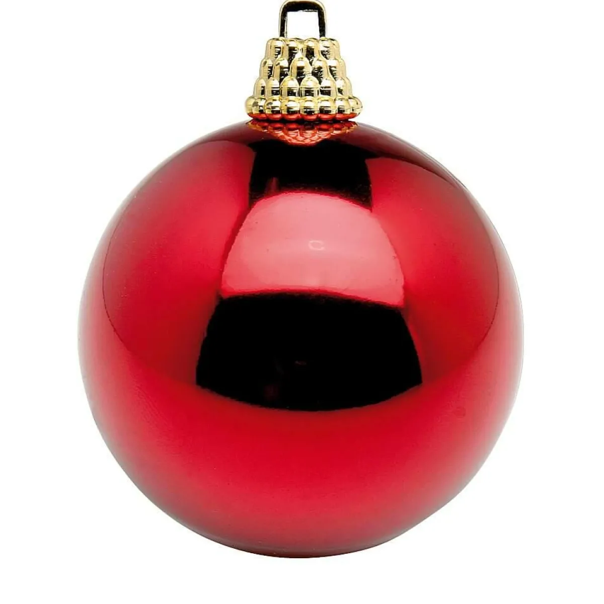 Bolas De Navidad>DecoWoerner Bolas De Navidad De Plástico Vino Brillante, 6 Cm Ø - 24 Piezas rojo