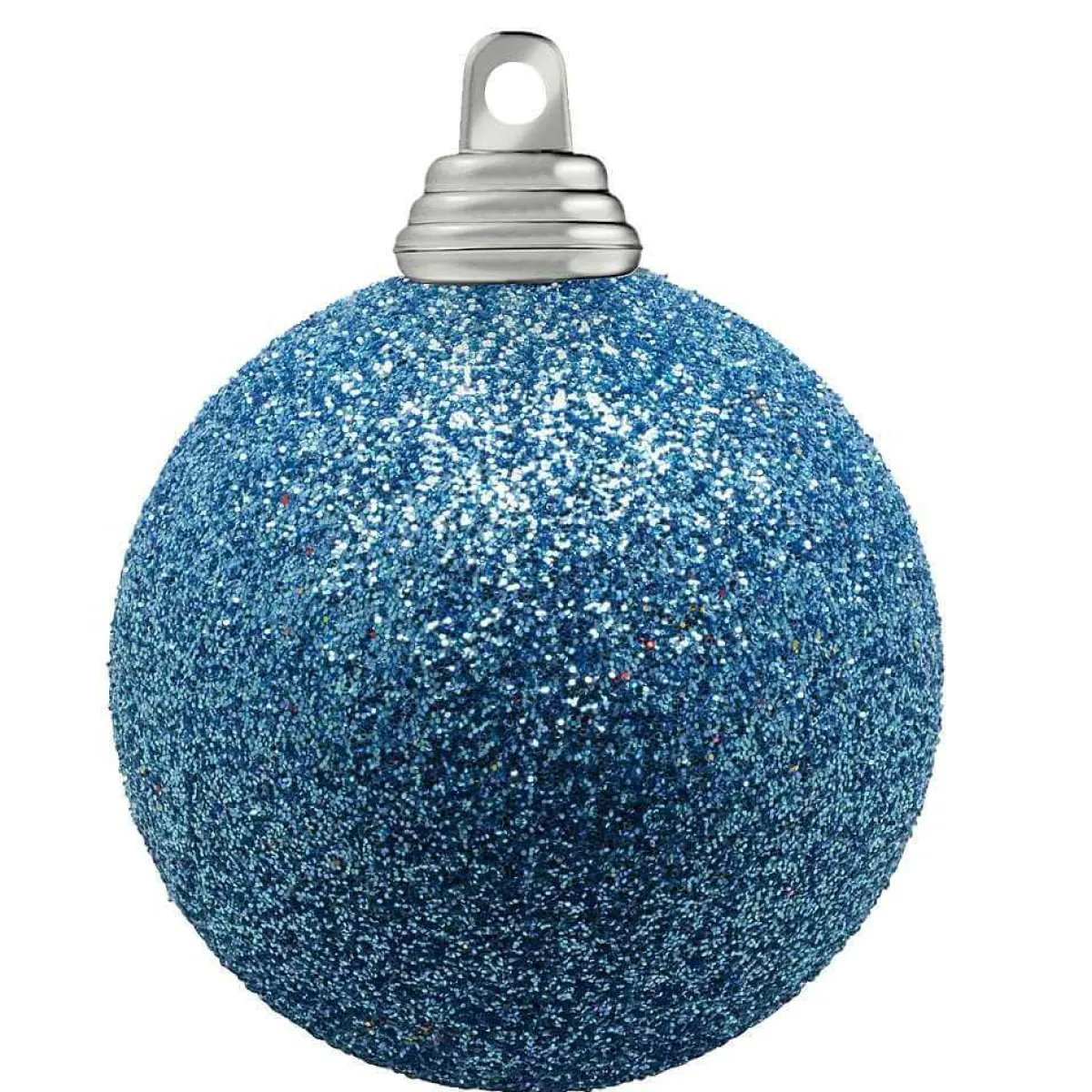 Bolas De Navidad>DecoWoerner Bolas De Navidad De Plástico Con Purpurina En Color Vaquero, 6 Cm Ø - 6 Piezas azul