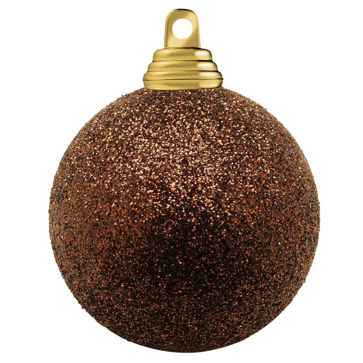 Bolas De Navidad>DecoWoerner Bolas De Navidad De Plástico Con Purpurina En Color Moca marrón