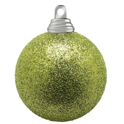 Bolas De Navidad>DecoWoerner Bolas De Navidad De Plástico Con Purpurina En Lima, 6 Cm Ø - 6 Piezas verde